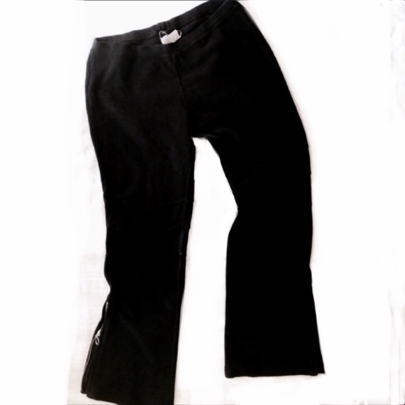 FaL NY Moto Set  Black Fleece Jacket & Pants Size Medium - Picture 3 of 16